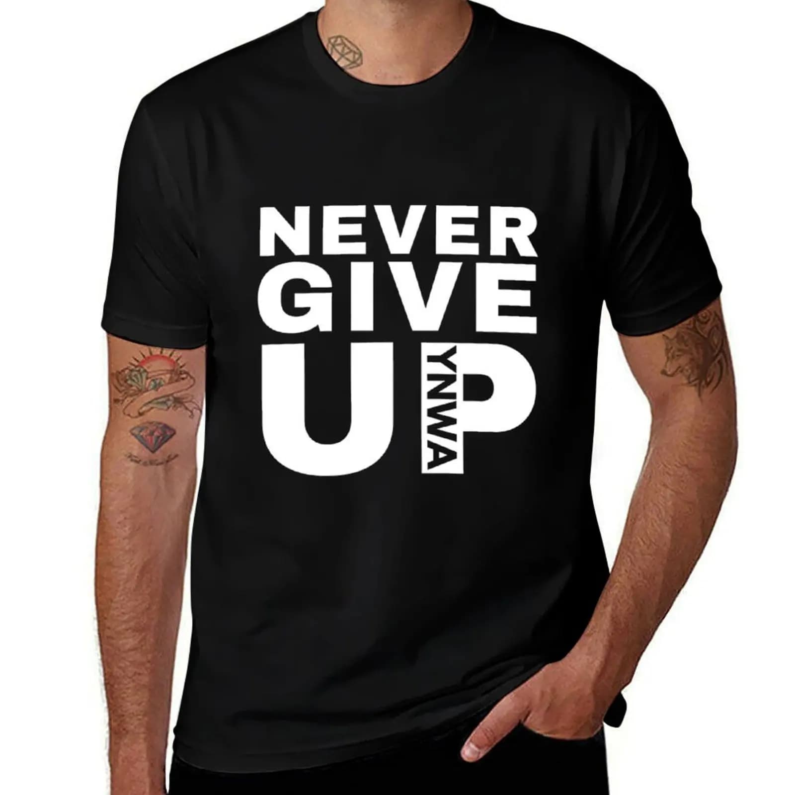 Never Give Up YNWA - Liverpool FC T-Shirt tops oversize t-shirts man mens fashion