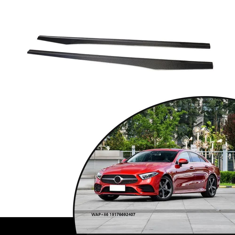 Carbon Fiber Side Skirts for MercedesBenz CLS Class C257 forAMG CLS400 CLS550 4-Door 2018-2019