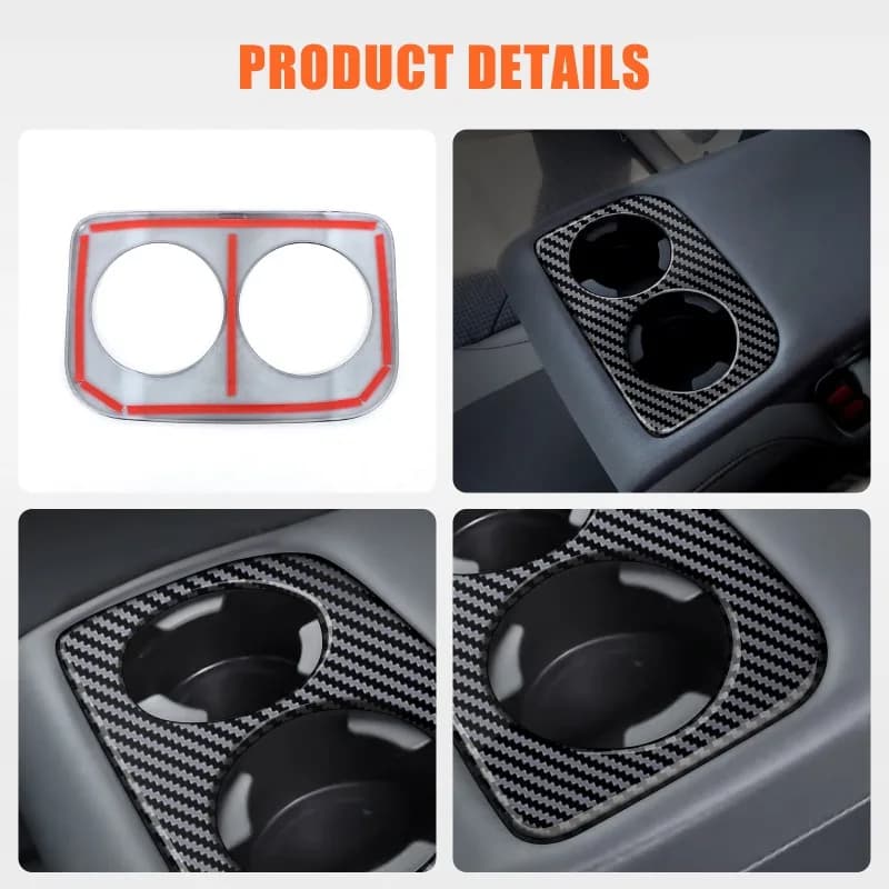 ABS Carbon Fiber Rear Drain Cup Holder  for  2025+ Subaru Forester Rear Drain Cup Holder Protective Cover Car  Accessories