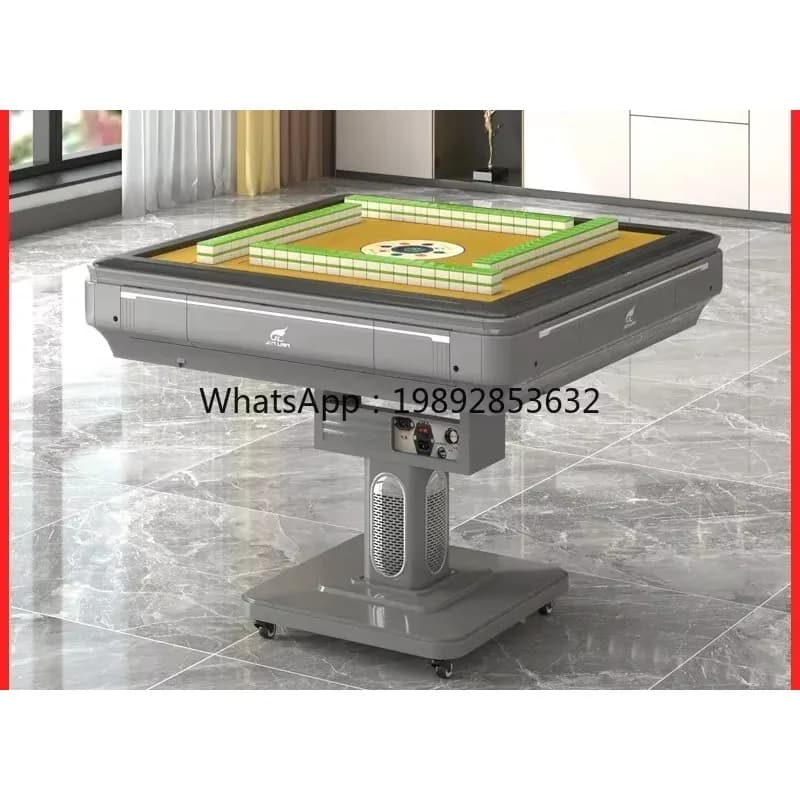 EE Authentic and practical large fully electric folding mahjong table and dining table