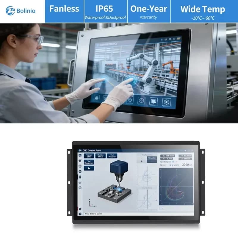 for RK3288 Industrial Panel PC 10.1 15.6 21.5 Inch Capacitive Touchscreen Pure Flat All in One Tablet 2G+16G 4G+16G