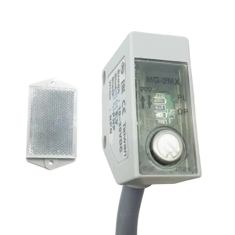 MG-2MX 2m Mini Waterproof Photoelectric Sensor 4PIN NPN/PNP Mirrorless Reflective Photoelectric Sensor