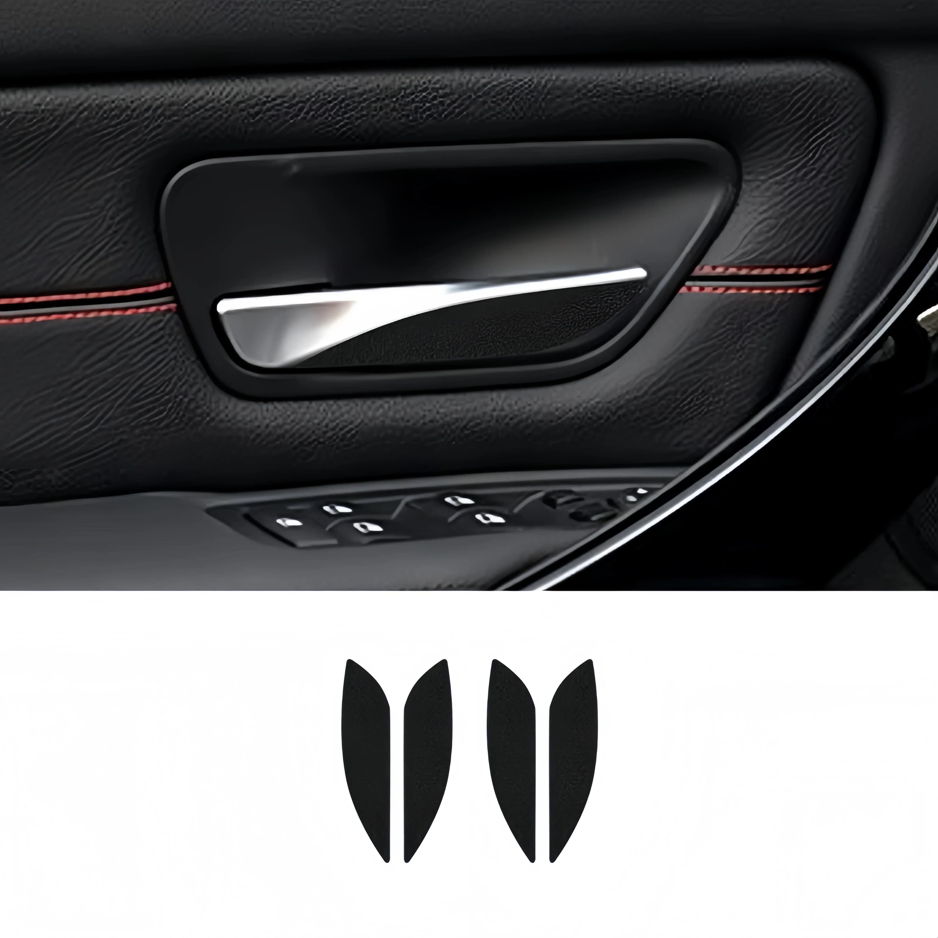 For BMW 3 Series F30 F34 2013-2018 Piano Black Interior Car Inner Door Handle Panel Trim Cover Decoration Stickers Auto Zubehör