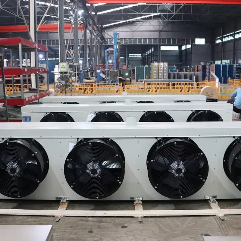 Factory piece Condensing Unit With Room Evaporator Enhancing Cooling Uniformity with Electric Defrost Cold Air Blower