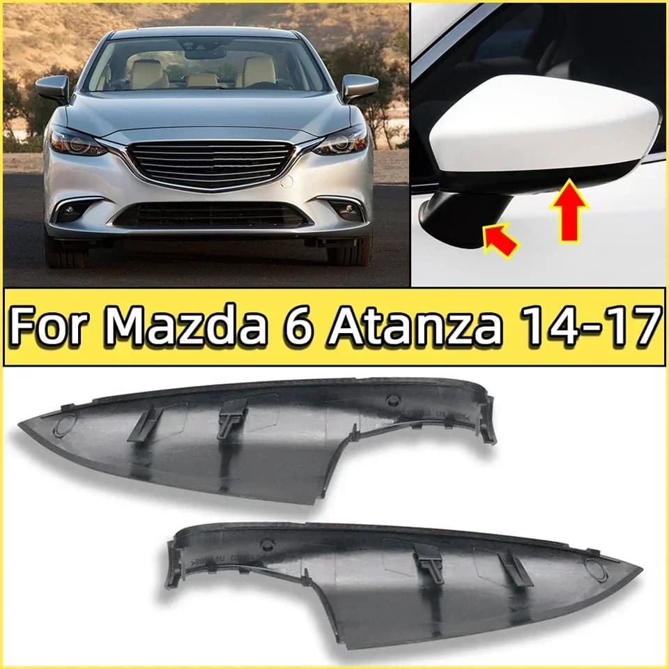 Car External Rearview Mirror Lower Cover For Mazda 6 Atenza 2014 2015 2016 2017 Wing Side Mirror Lower Shell Cap Auto Parts