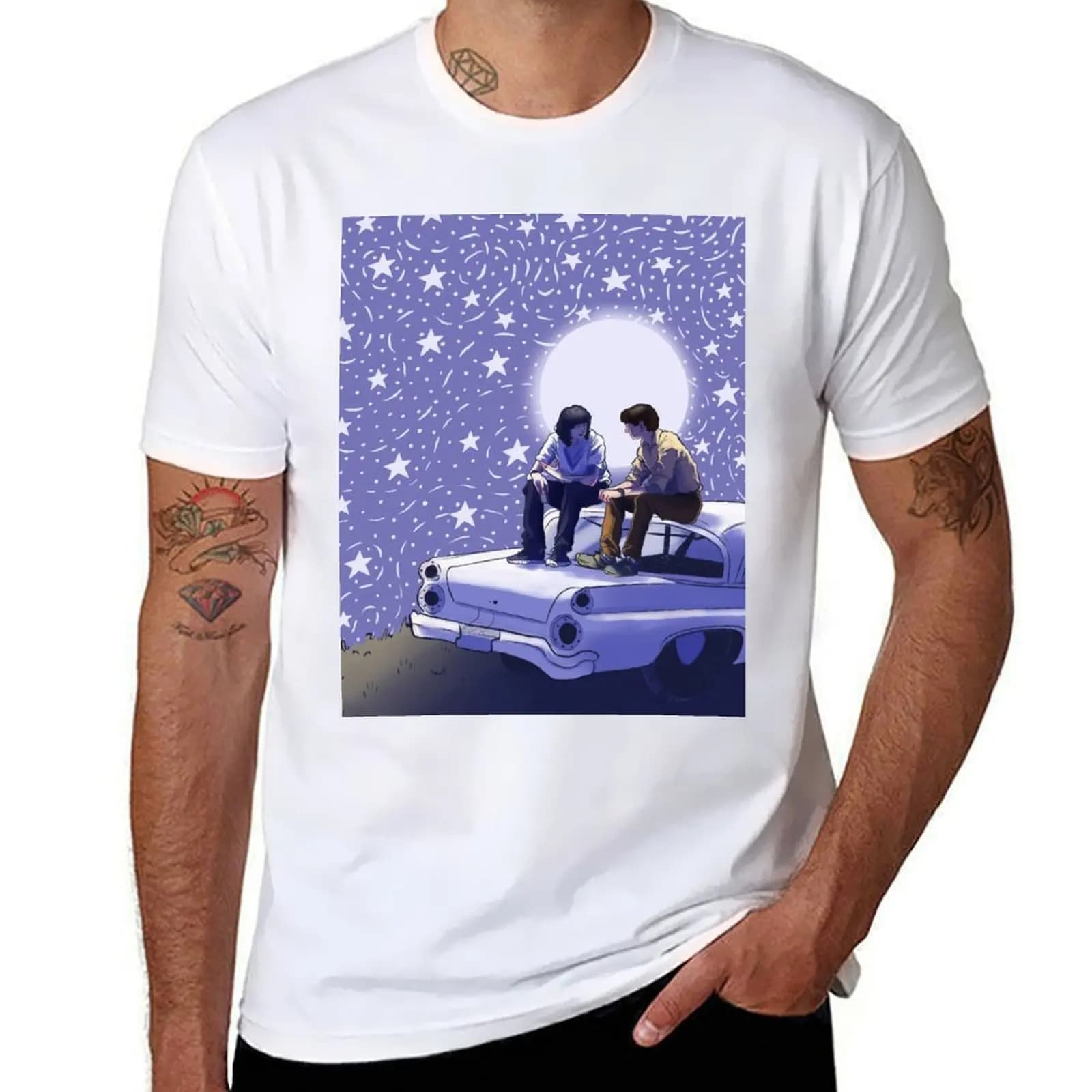 byler night sky star T-Shirt funny t shirts dark humor graphic t shirts for man T-Shirt