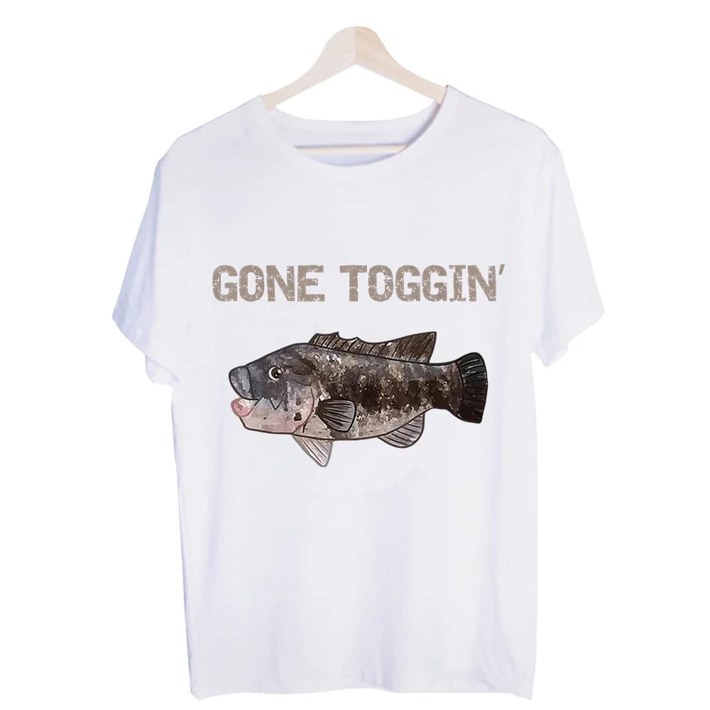 Men's Fish Graphic Tee, Short Sleeve Crew Neck T-Shirt for Casual Outdoor Fishing Trips