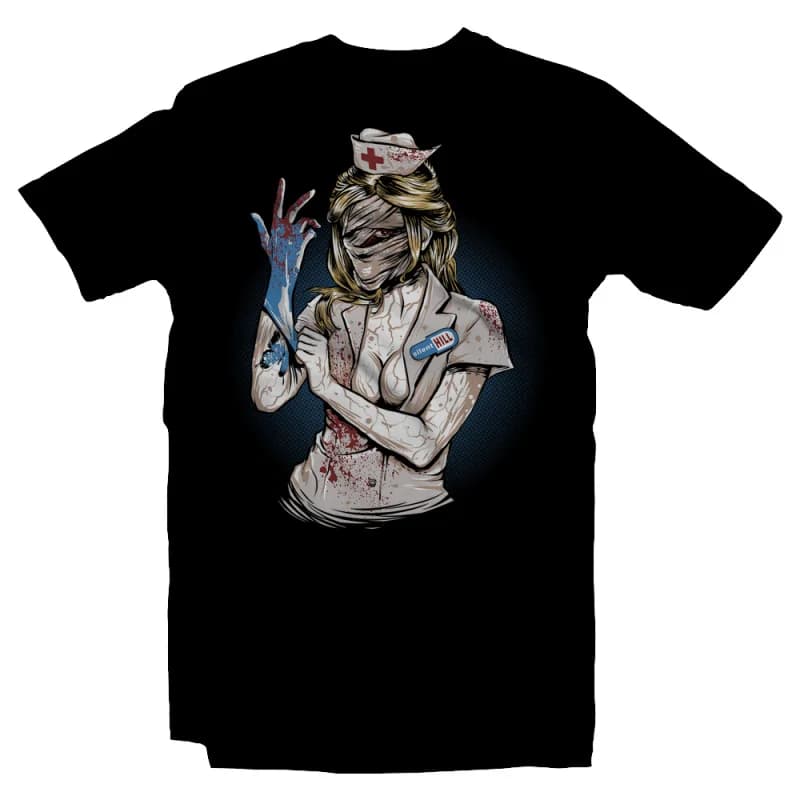 Enema - Metal Silent Hill F Horror Graphic Tee Unisex Short Sleeve Gift t Shirt 100% cotton printed Clothes All size tops