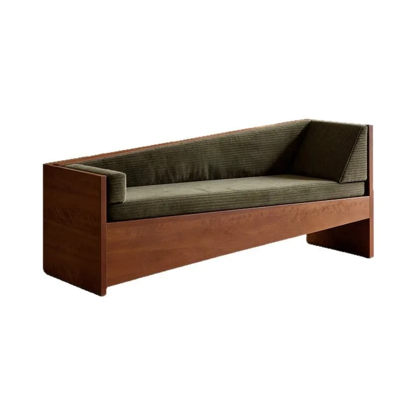 French retro fabric sofa, living room home small apartment designer wabi sandy wind dopamine straight row module sofa