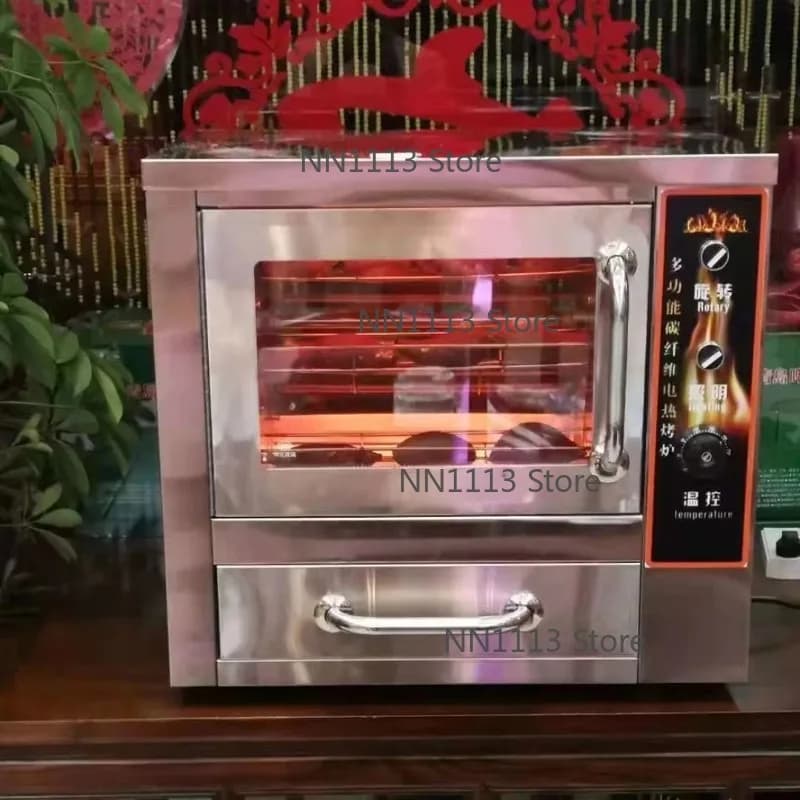 Electric Rotary Oven for Sweet Potato And Fresh Corn Roasting Horizontal Type Machine for Baking