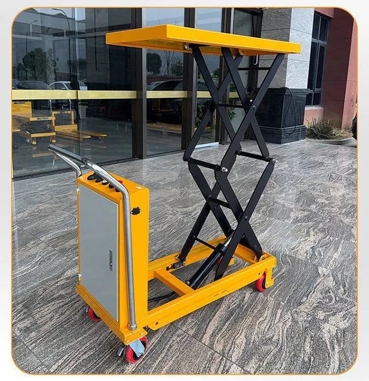 YJQ heavy-duty handling electric lifting platform truck mobile hydraulic unloading lift small
