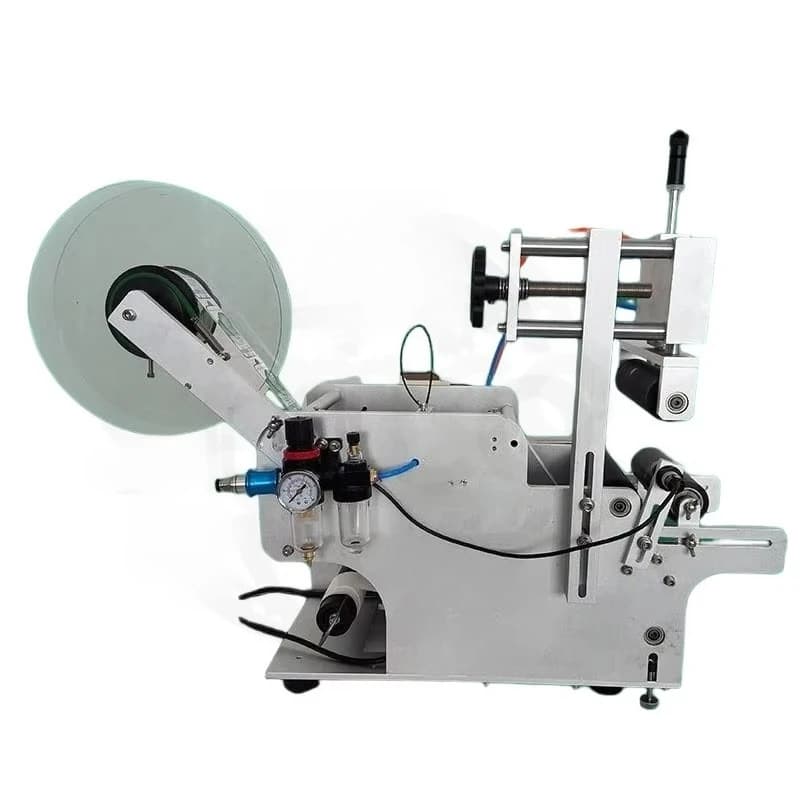 New LT-80 Electric Semi-automatic Round Bottle Automatic Labeling Machine with PLC & Motor for Cans & Cartons