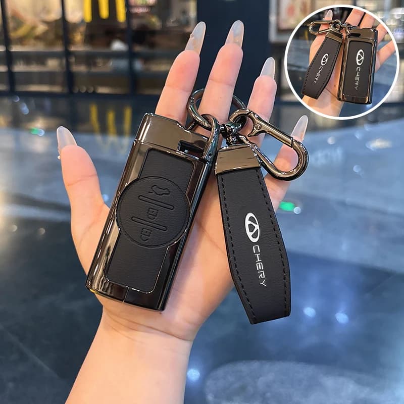 Car Key Cover Holder Chain For Chery Tiggo 8 ARRIZO 7 E3 E5 A3 A5 Fulwin2 Eastar PRO GX 5x EQ7 Key Case Protective Shell