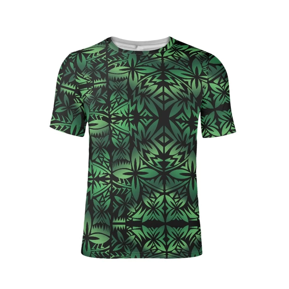 Summer Polynesian Tribal Clothing Samoan Fiji Masi Fabric Black Custom 3D Print Short Sleeves Casual T Shirts For Men