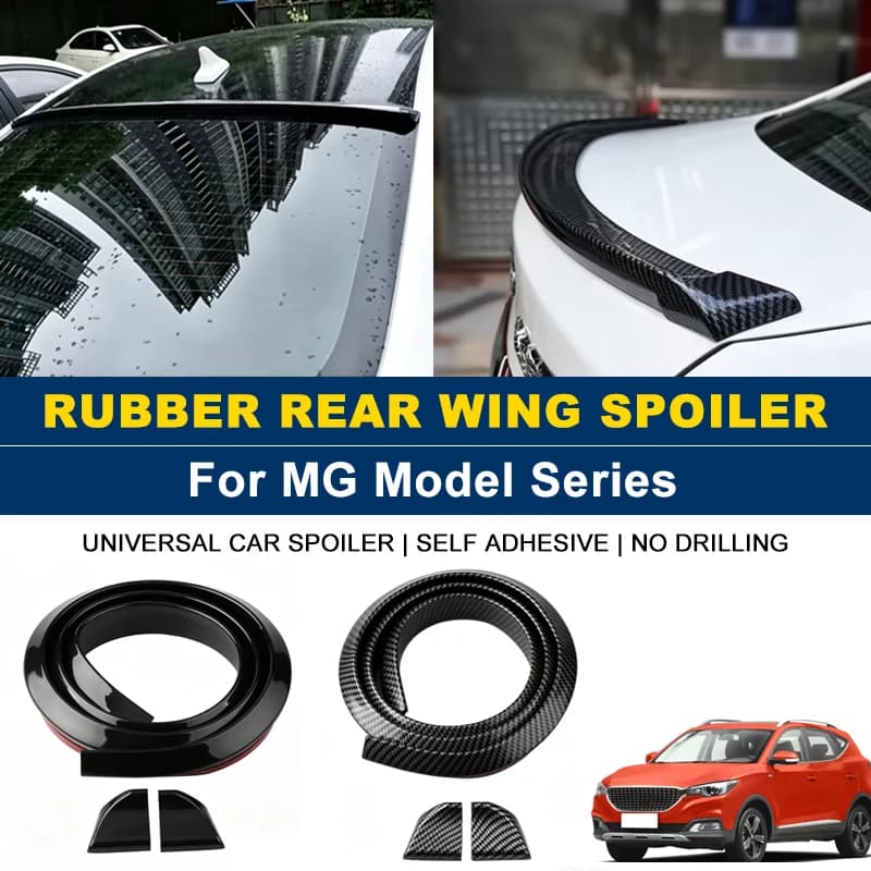 For MG 3 4 5 6 7 ZS HS ONE ES5 Cyberster GT GS RX5 RX8 1.5M Self-Adhesive Rear Spoiler Wing No Drill Trunk Lip Exterior Parts