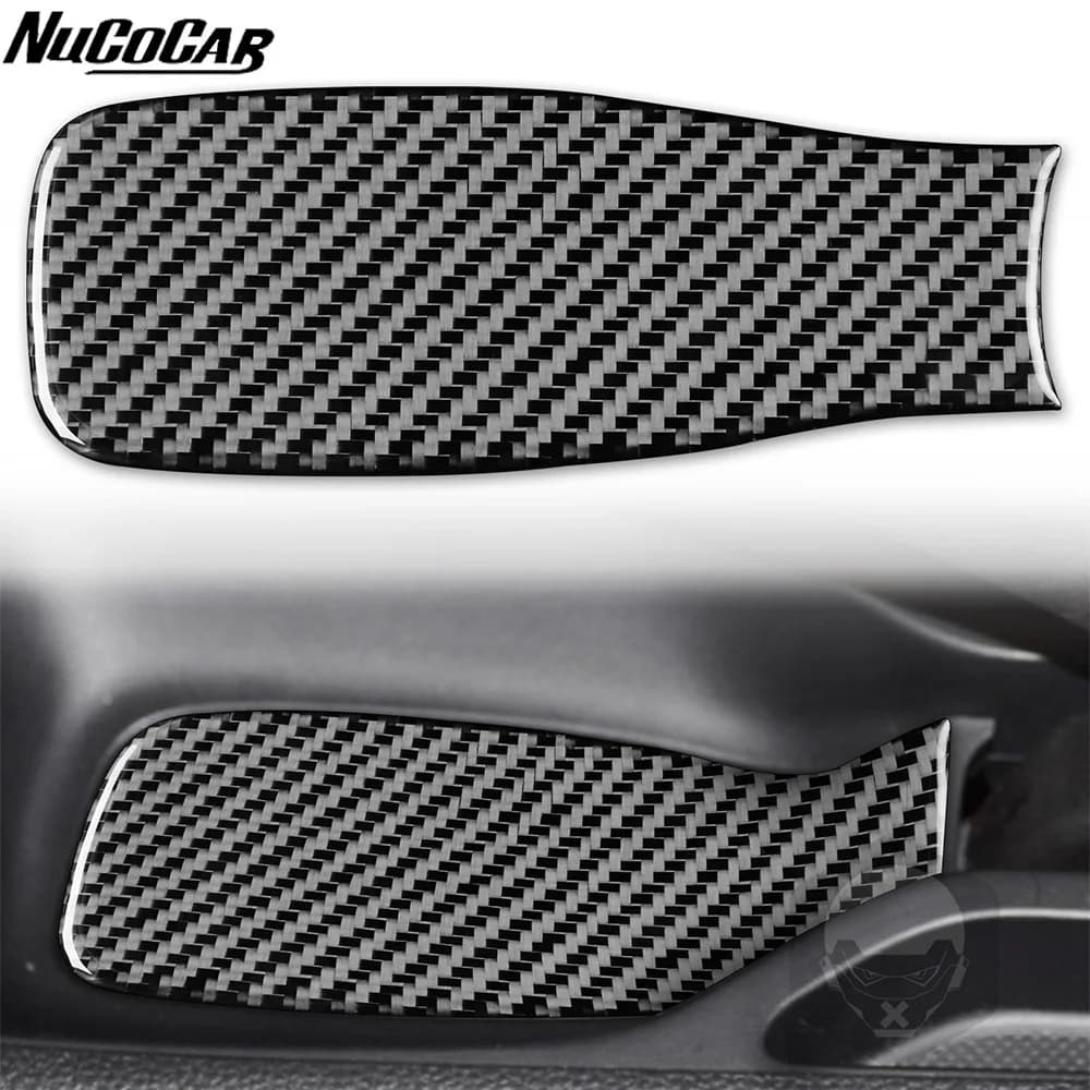 For Honda Fit Jazz GR9 2023-2025 Carbon Fiber Central handbrake storage pad panel Car Accessories Interior Decorative Stickers