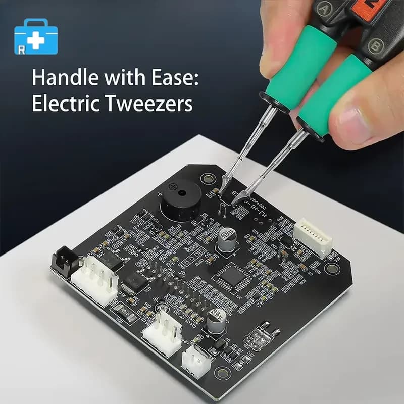 A99HD Precision Tweezers Soldering Station Double-Head Clip-Type Soldering Iron 210/245 Handle Soldering Rework Station