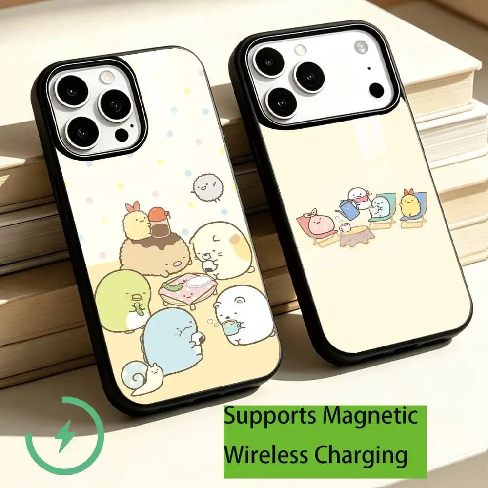 Cute S-Sumikkogurashis Phone Case For iPhone18,17,16,15,14,13,12,11 Plus,Pro Compatible with magnetic wireless charging Gift