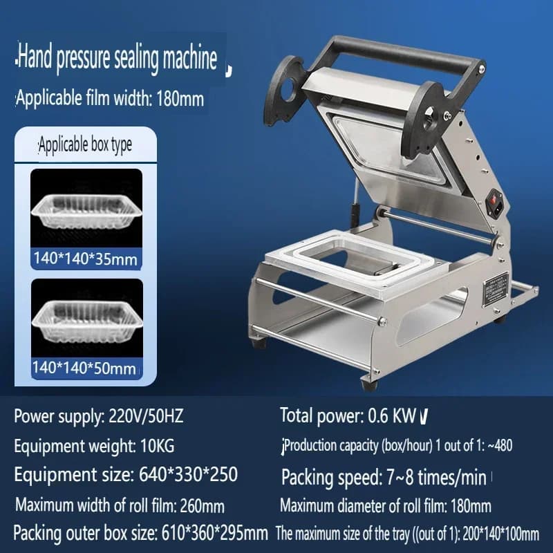 Packaging Sealer Manual Tray Sealing Machine Food Box Tray Sealer Sealing Machine Hot sales