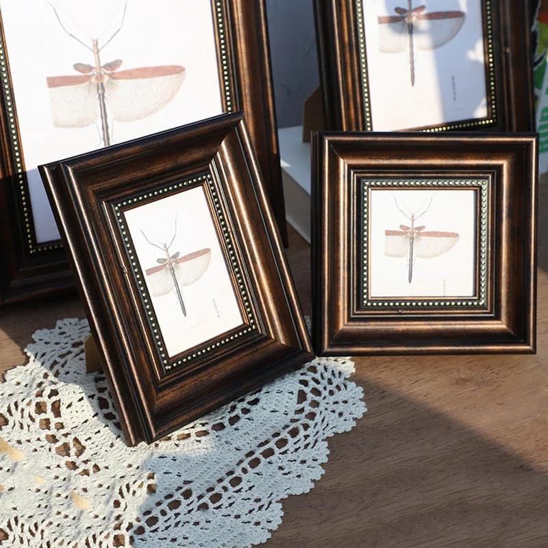 Vintage European Style Photo Frame with Free Photo Printing Elegant Table Display Frame 6 7 8 10inch A4 Picture Frame Home Decor