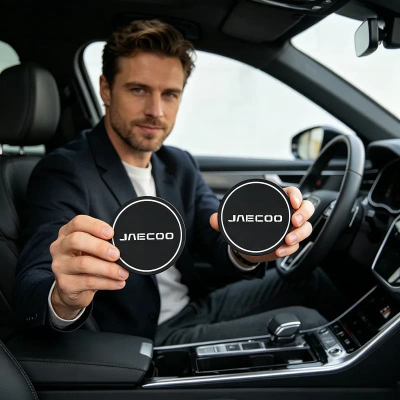 2Pcs Anti-Slip Cup Holder Mat Coaster for Tiggo 7 8 Pro 5X Jaecoo J7 J8 Arrizo Car Interior Organizer Accessories