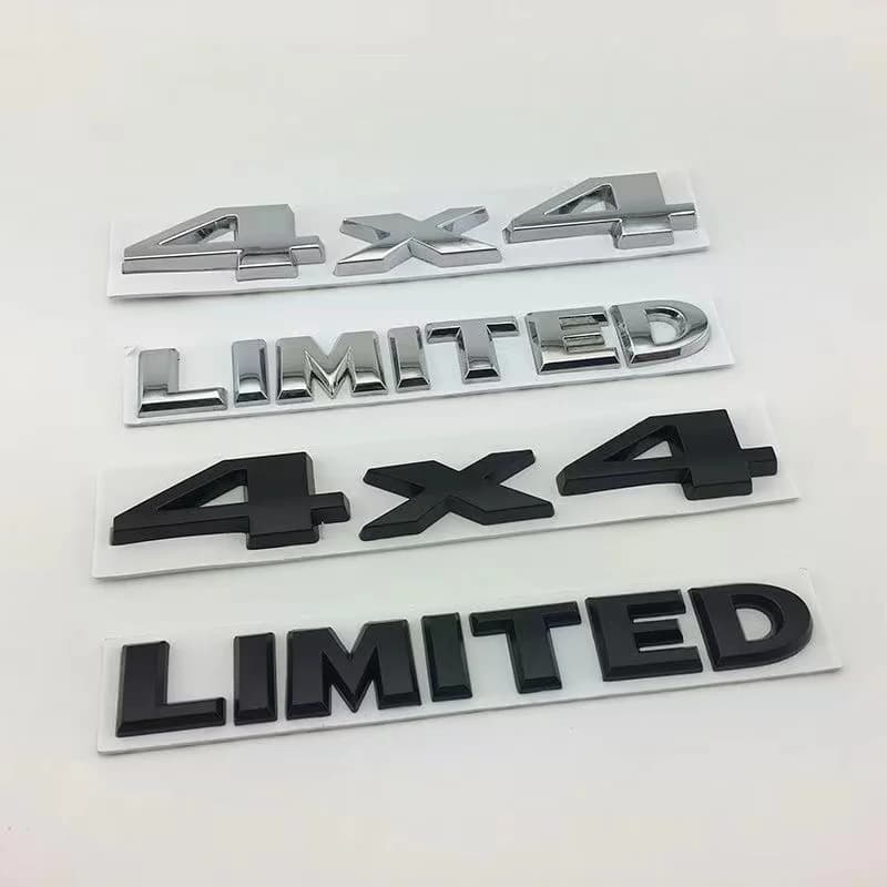 Metal Car Trunk Badge Stickers For Jeep 4X4 Limited Letters Emblem Logo Grand Cherokee Overland Compass Wrangler Accessories
