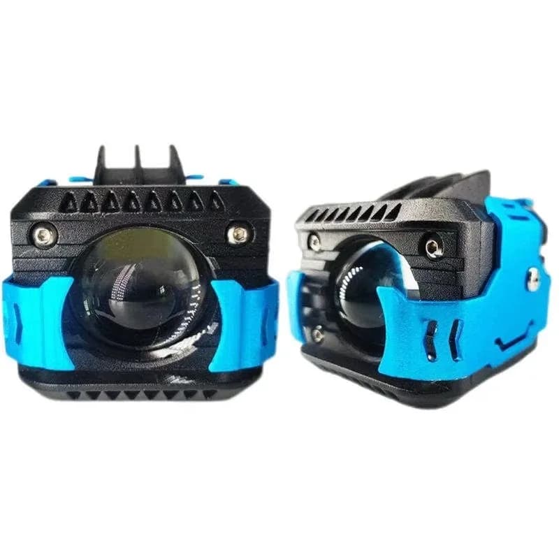 Motorcycle Headlights Features 65W 8000K 12000LM White and Yellow Light Emitting Diode Spotlight