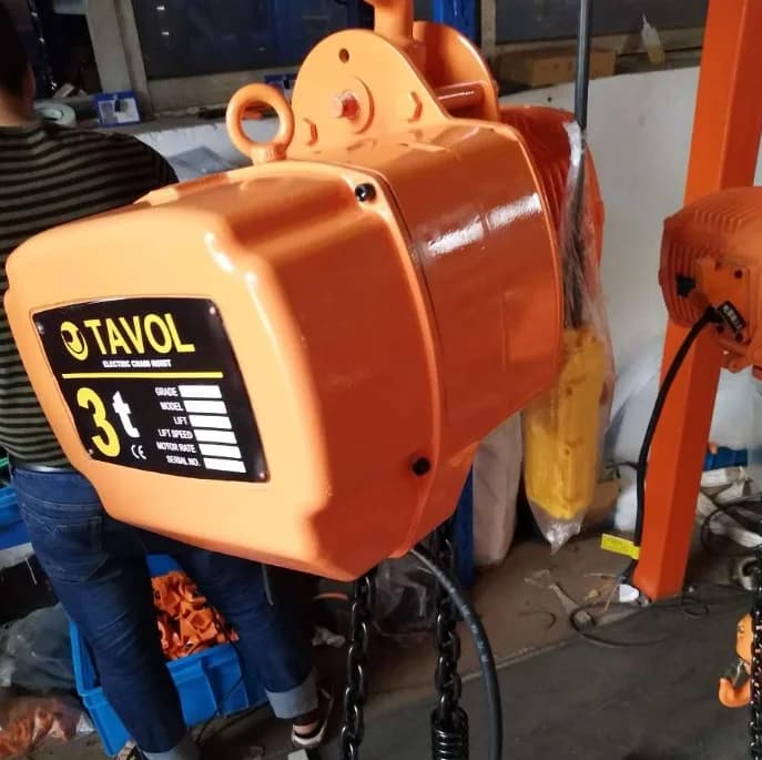 3 Ton 5 Ton Electric Chain Hoist Used on Single Girder Overhead Crane