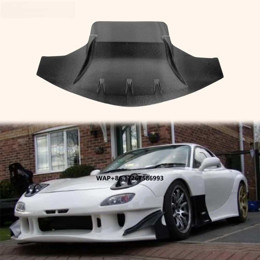 For RX7 FD3S RE-GT Style Carbon Fiber Front Bumper Bottom Lip Diffuser