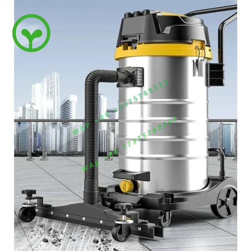 Industrial vacuum cleaner Commercial high-power dust suction Factory workshop Powerful vacuum cleaner Suction while pushing