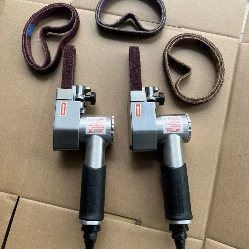 Pneumatic stainless steel wire drawing machine, small portable polishing machine