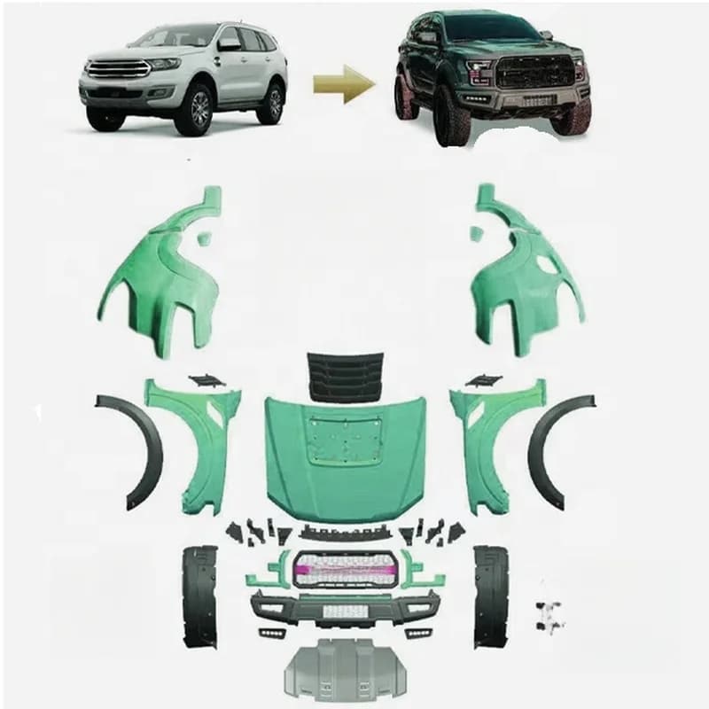 High Quality Raptor Style Upgrade Body Kit Fit for 15‑20 Easy Install Bumper Front Fender Exterior Modification Accessories