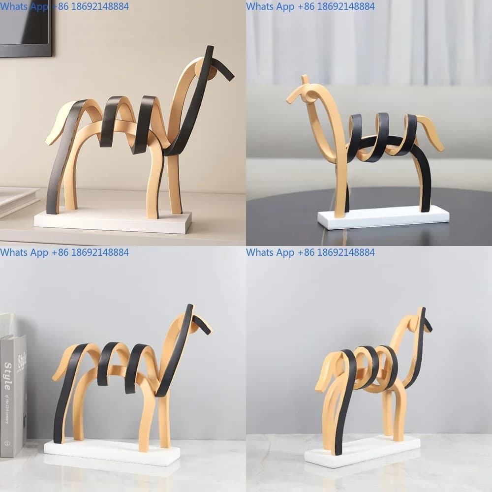 Hollow Out Horse Decor for Office Entryway Hotel Bedroom Study Home Decoration