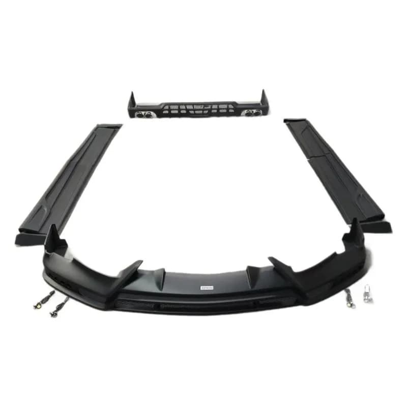Large surrounding front lip and rear lip door panel for automobile modification