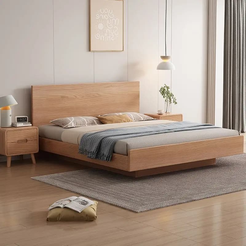 DSA solid wood suspended low bed storage simple wedding bed bed homestay residential