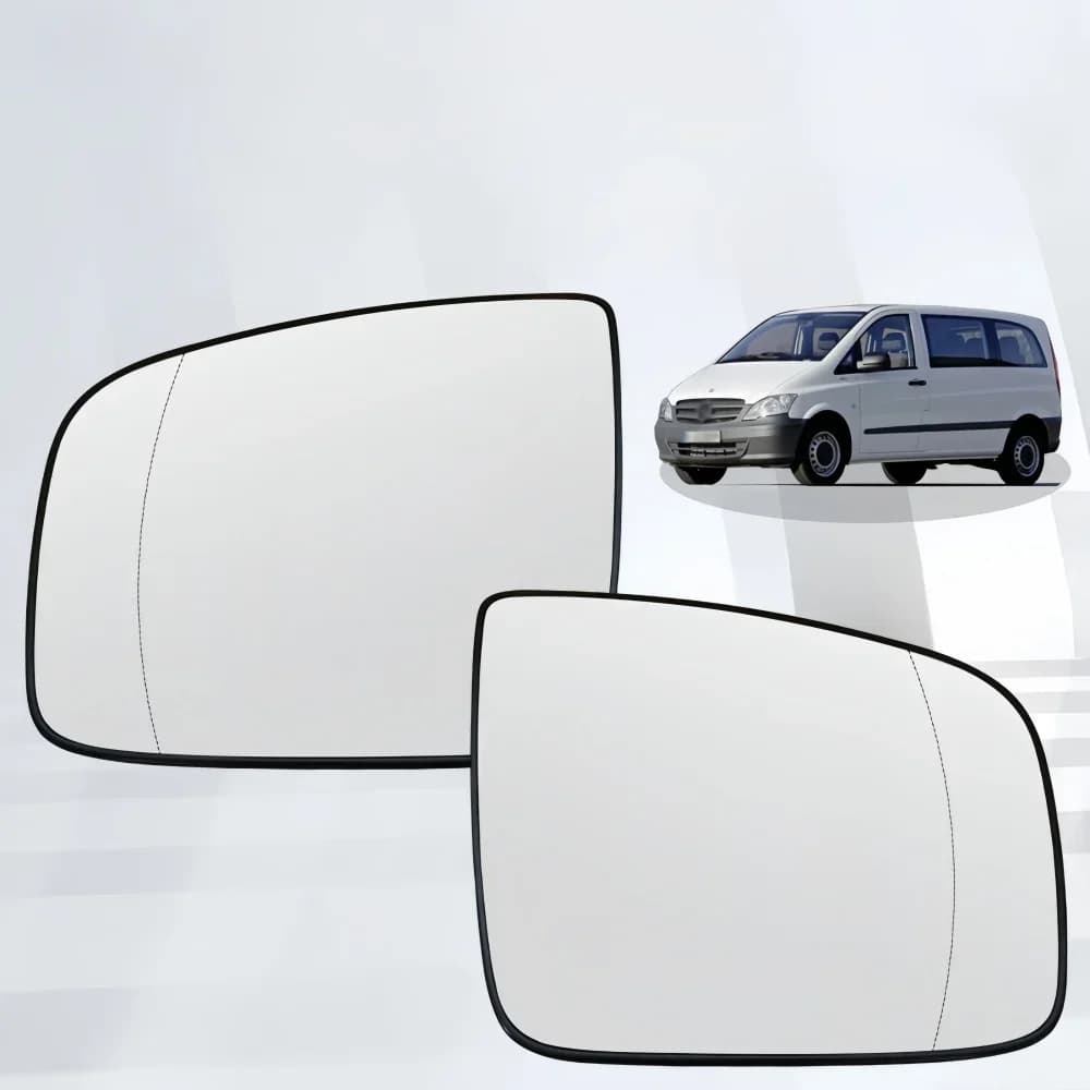For 2011-2015 Mercedes-Benz Viano W639  Vito Mixto Heated Rearview Mirror Glass A0028114133 A0028114233