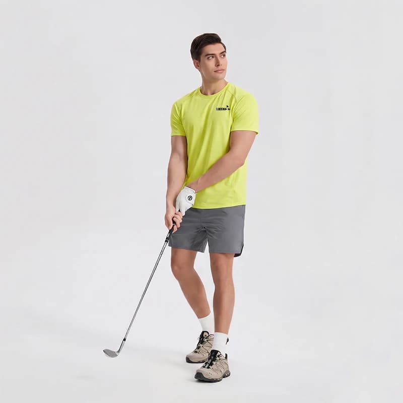 LUCEN 2026 Summer New Style Men's High-Quality Breathable Outdoor Sports Quick-Dry T-Shirt Casual Fitness Short Sleeve Tees Tops