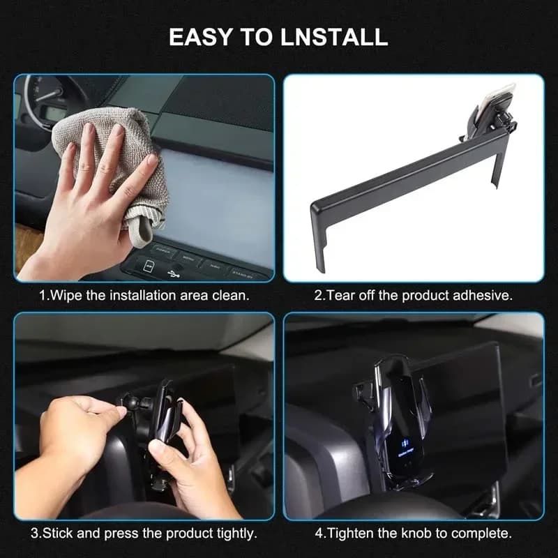 For Haval H9/Raptor 2023+ Car Central Control Screen Mobile Phone Holder ABS Auto Accessories