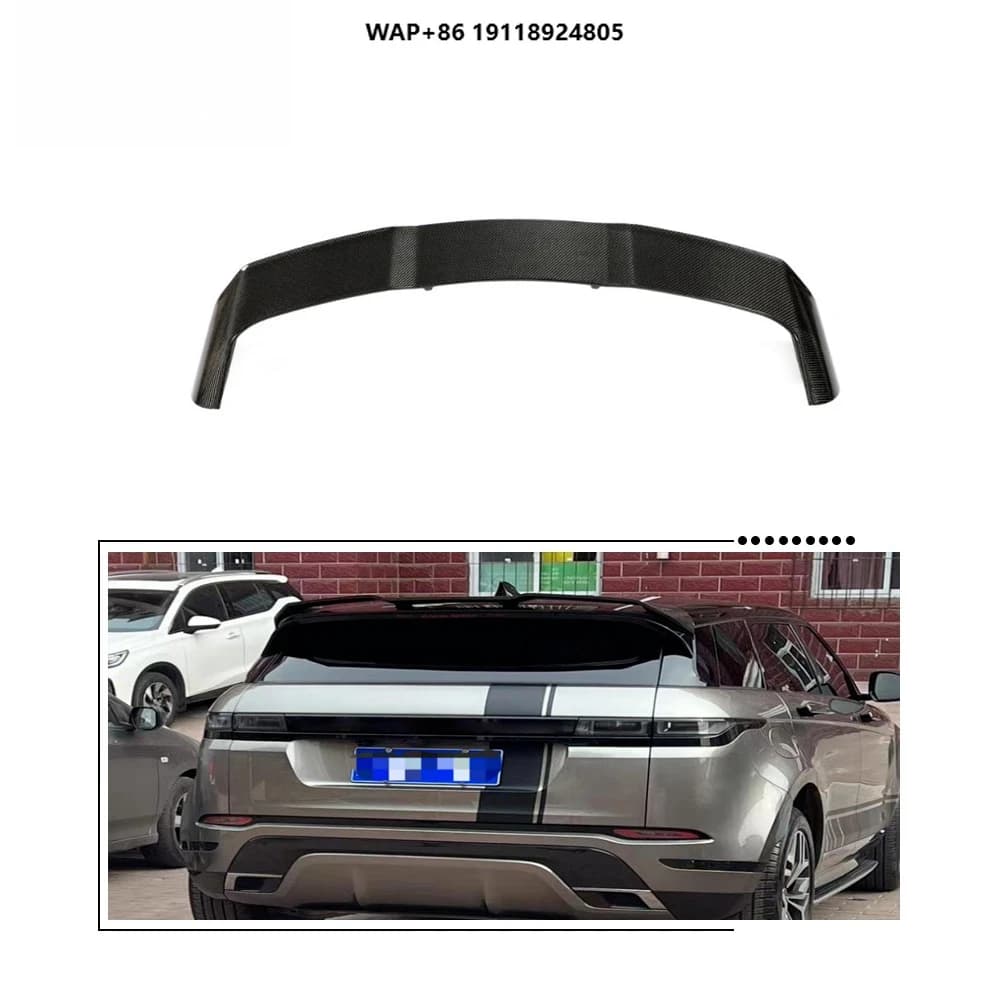 Carbon Fiber Rear Tailgate Spoiler for Land Rover Range Rover Evoque Sport Utility 4-Door 2020-2022