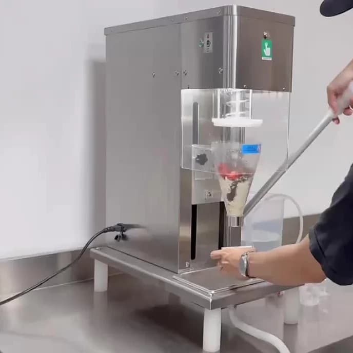 110V/220V Commercial Soft Serve Mix It in Ice-cream-mixer-and-filling-machine Fruit Yogurt Gelato Blender Maker Ice Cream Mixer