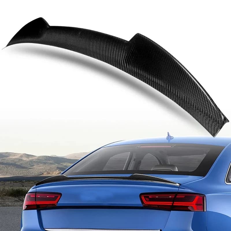 Accessories Premium AccessoriesHot Car A6 Sline S6 C7 Carbon Fiber Rear Trunk Duckbill Spoiler Wing A6 C Durable