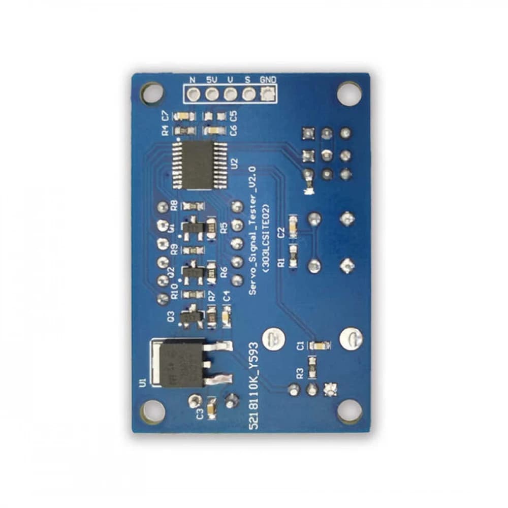 Steering Gear Tester 3 Gear LED Indicator Power Anti-reverse Connection with Digital Tube MCU Control Steering Gear Tester