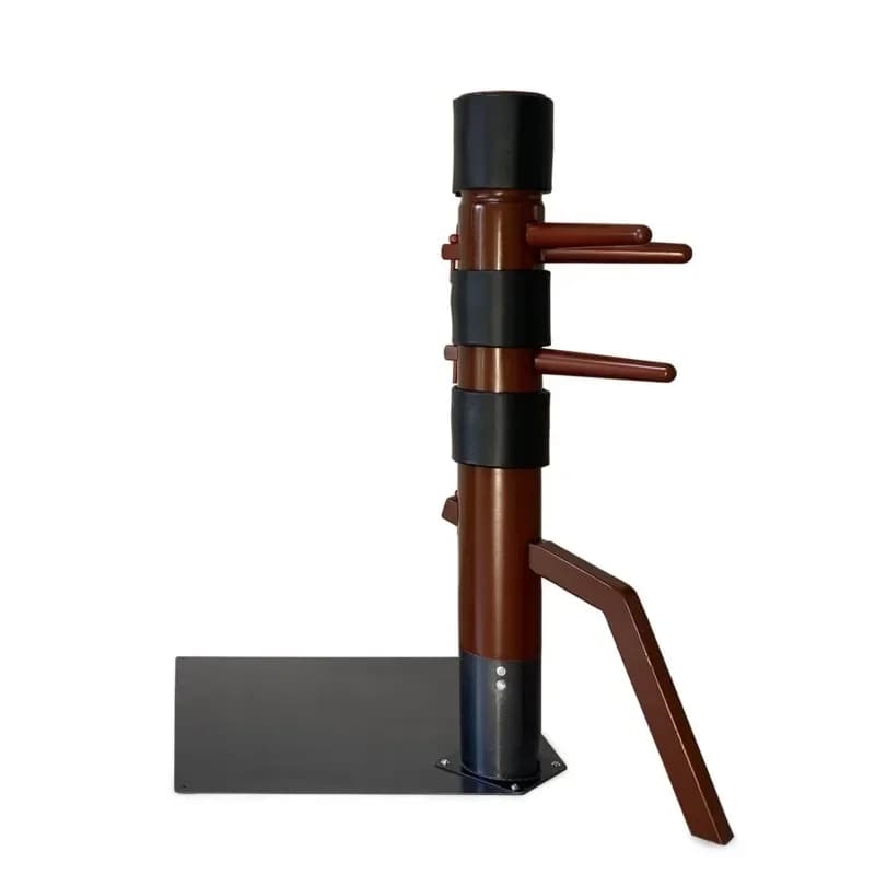 Large iron plate floor-to-ceiling wooden man pile, Wing Chun traditional pile
