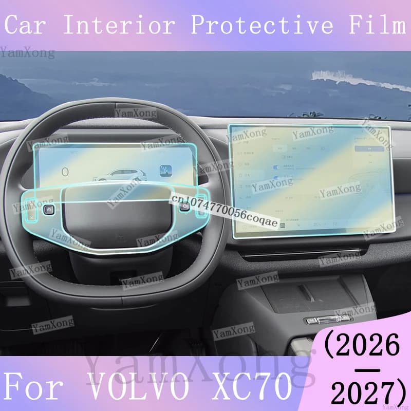 For VOLVO XC70 LED Navigation Speedometer screen Transparent Film interior Kit Protection Sticker Window lift panel scratch Film