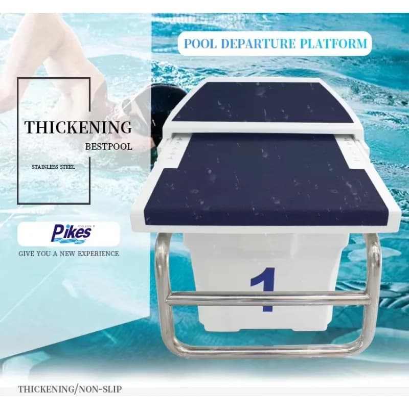 2024 New Design Competitive Swimming Pool Slip Starting Block Jumping Platform for Swimming Competitions