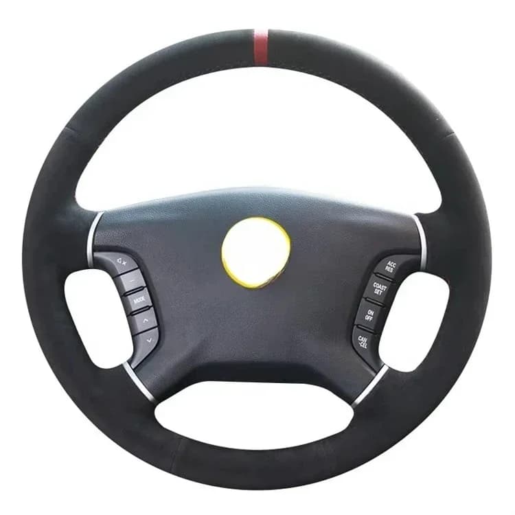 Steering wheel cover leather non-slip, breathable, shock absorption and sweat absorption