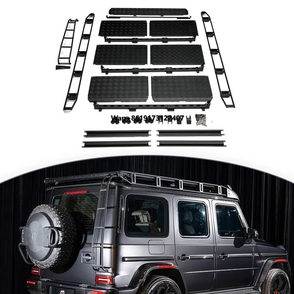 Roof Racks for G CLASS W465 Short Luggage Rack with Ladder G63 G500 G450D Professional Racks Cargo Carrier Goods Holder