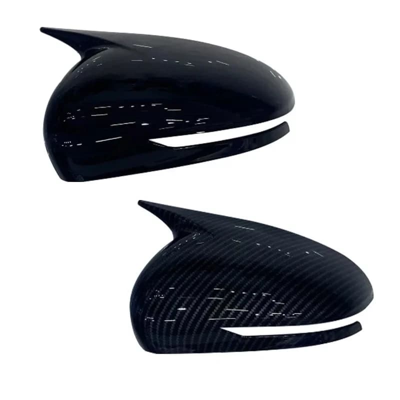 Car Sticker Rearview Side Mirror Cover Fit For Genesis G70 2017-2023  Wing Cap Exterior Door Rear View Case Trim Carbon Fiber