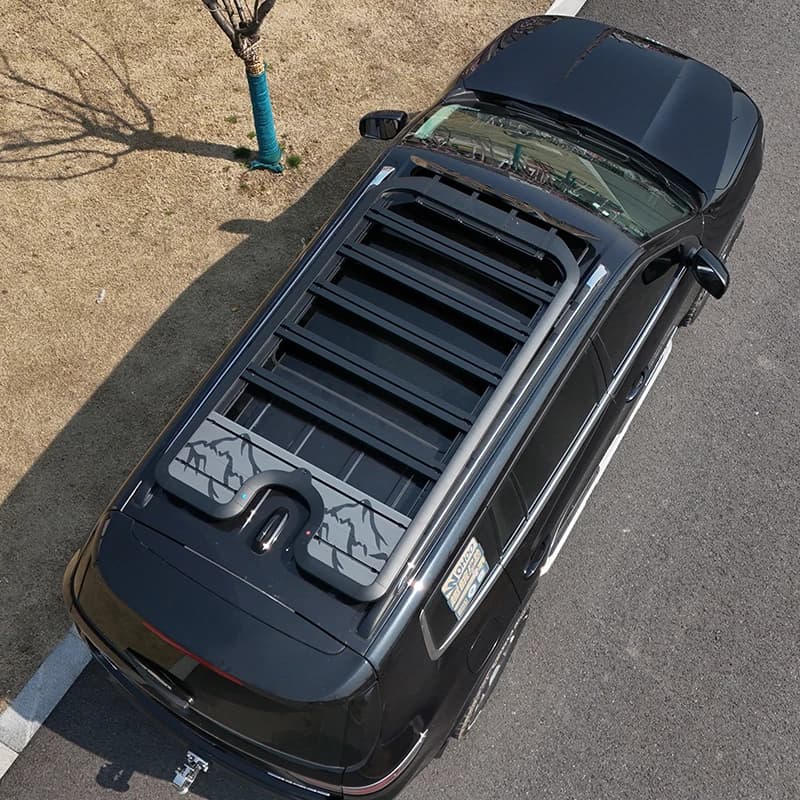 Aluminum Alloy Car Roof Cargo Luggage Rack Baskets Side Ladder Side Box for Jeep Grand Commander 2018-2021 2022+