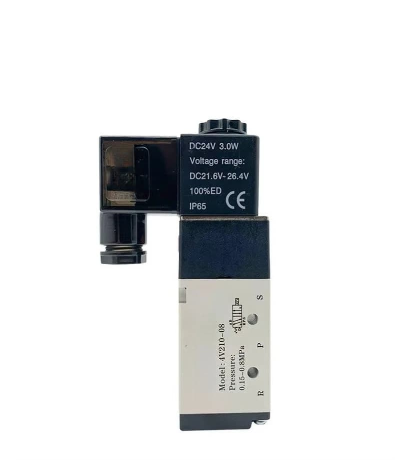 4V210-08 Pneumatic Air Control Solenoid Valve DC 12V 24V Position Control Air Valve